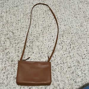 Brown Bag with 3 Zippers